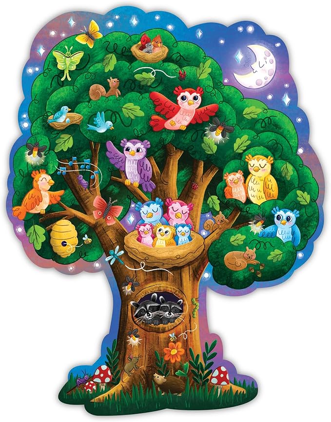 Peaceable Kingdom Hoot Owl Hoot Floor Puzzle – Giant Floor Puzzle for Kids Ages 5 & up – Great for Classrooms