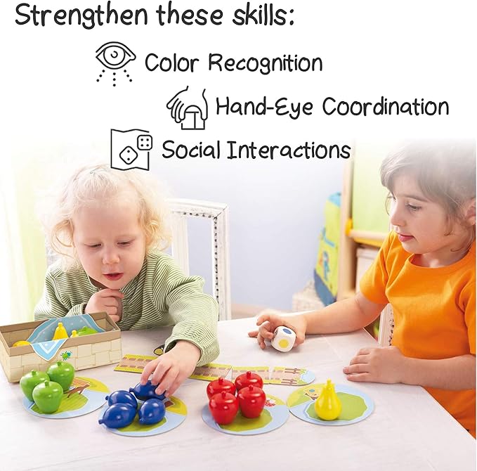 HABA My Very First Games - First Orchard Toddler Game - My First Orchard Game, Cooperative Toddler Board Games for 2 Year Olds - Made in Germany