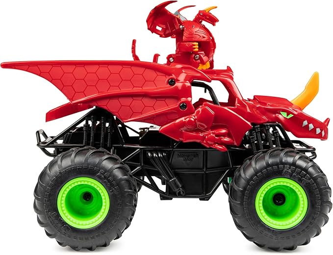 Monster Jam, Bakugan Dragonoid Remote-Control Monster Truck, Kids Toys for Boys and Girls Aged 4 and Up, 1:24 Scale