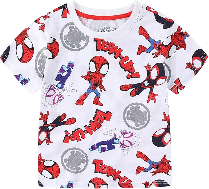 Marvel Spidey & His Amazing Friends Boys 4 Pack T-Shirt for Toddler and Big Kids