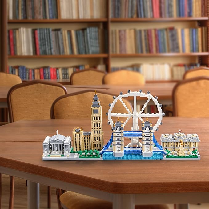 New Architecture London Skyline Building Set - Fun & Satisfying Model Kit with 3430pcs - Gift for Adults 14+ - Micro Mini Blocks