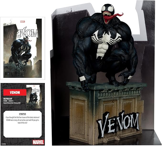 McFarlane Toys - Marvel Venom 1:6th Scale Collectible with Scene & Comic (Venom #5)