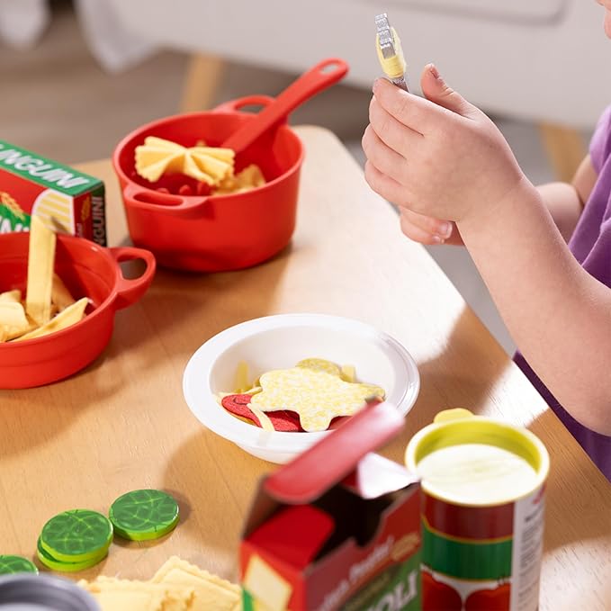 Melissa & Doug Prepare & Serve Pasta Play Food Set