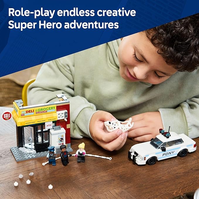 LEGO Marvel Spider-Verse Miles Morales vs. The Spot Building Toy Set - Marvel Superhero Toy for Kids, Boys and Girls, Ages 9+ - with 4 Minifigures - Gift Idea for Birthday - 76311