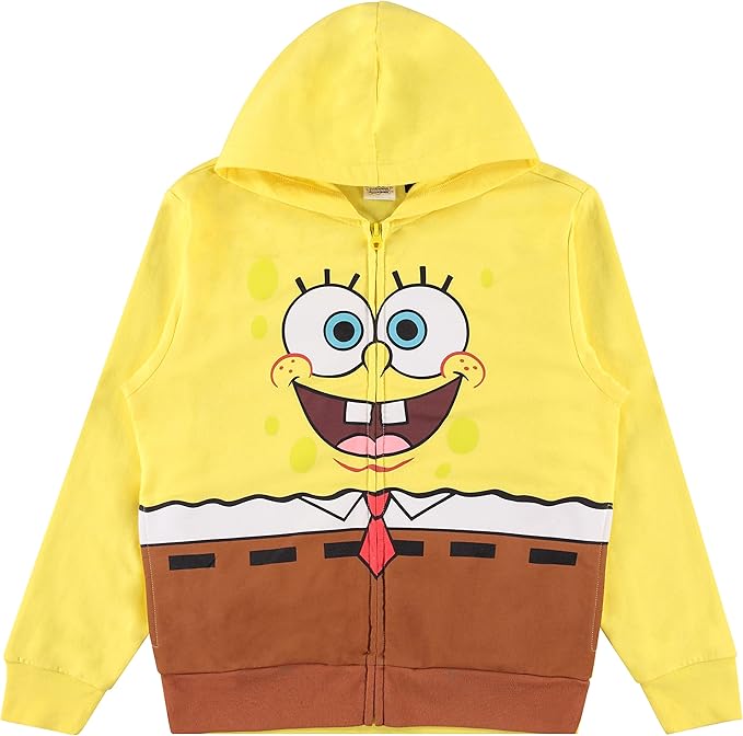 SpongeBob SquarePants Boys Costume Hoodie, Patrick Starfish, Mr Krabs, Squidward Cosplay Dress Up Costume Hoodie