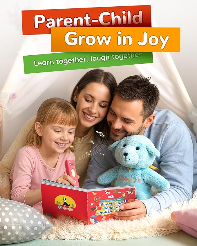 KOKODI Talking Pen Books Sets, Interactive Audio Sound Books Kids Learning Electronic Toys for Boys Girls, Autism Sensory Games, Early Educational Gifts Birthday Gifts for Toddlers Kids Age 2 3 4 5