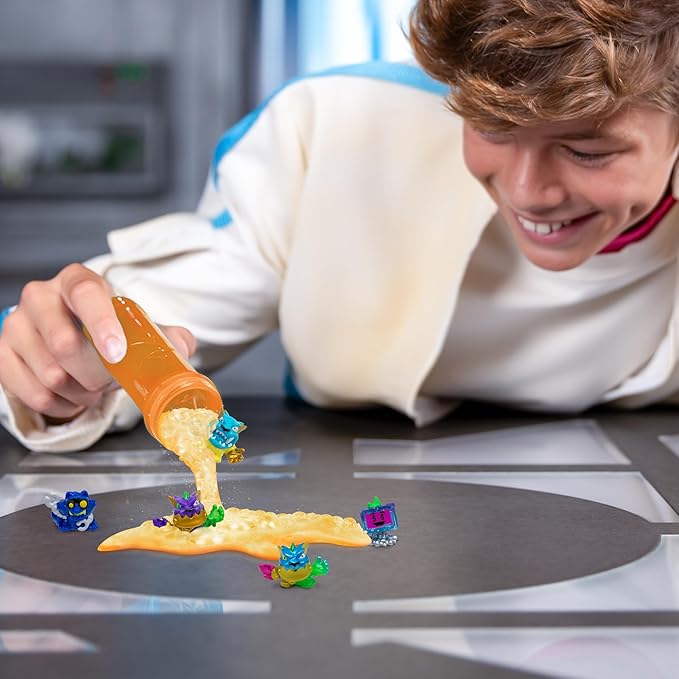 MrBeast Lab Swarms Series 2 Atomic Lab 5 Pack – Collectible Micro Beasts, Add Water & Shake Test Tube to Reveal 2 of 5 Surprise 1" Figures, 85 to Collect, Mystery Teams, Fun Unboxing Toy for Kids 5+