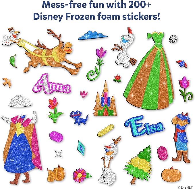 Skillmatics Foil Fun - Disney Frozen, Mess-Free Art, Craft Kits & Supplies, DIY Creative Activity, Travel Toys, Christmas Gifts for Fans of Elsa, Anna, Olaff, Girls, Boys, Ages 4, 5, 6, 7, 8, 9
