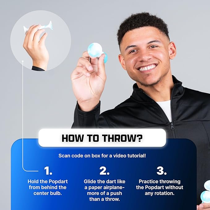 Popdarts PRO Pack Game Set (Silver & Gold) - Indoor, Outdoor Suction Cup Throwing Game - Competition with a POP…