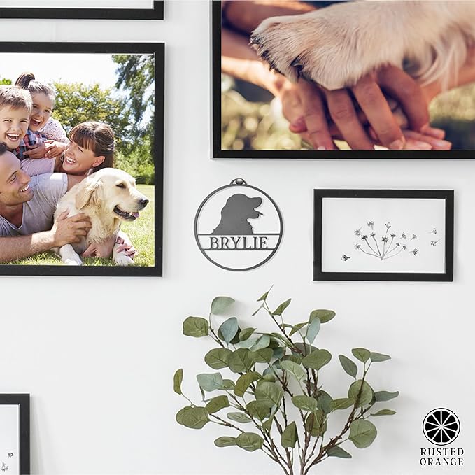 Personalized Pet Ornaments - Set of 2 - Personalized Dog Ornaments for Christmas Tree Custom Cat & Dog Ornament Engraved Pet Photo Ornament 2025 (6 Inch)