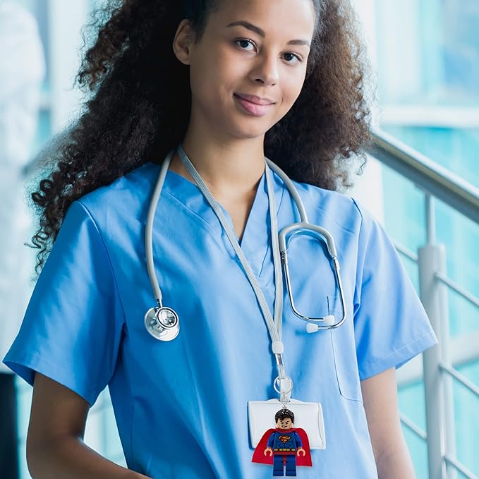 LEGO DC Super Heroes Large 3 Inch Tall Figure Keychain Light - Superman (KE39H)