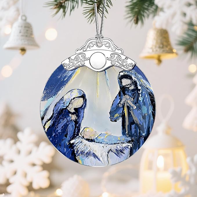 Nativity & Christian Christmas Ornaments: Christmas Tree Decorations, Faith-Filled Holiday Decor, Stocking Stuffers, Gift Ideas, Xmas Gift, Gifts for Christians & Gifts for Religious People