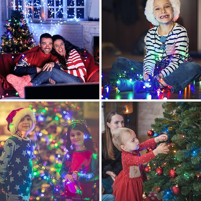 LetsFunny 300 LED Christmas String Lights, 108FT - UL Certified Outdoor & Indoor Fairy Lights for Christmas, Halloween, Xmas Tree, Patio, Garden, Party, Wedding, Holiday Decor