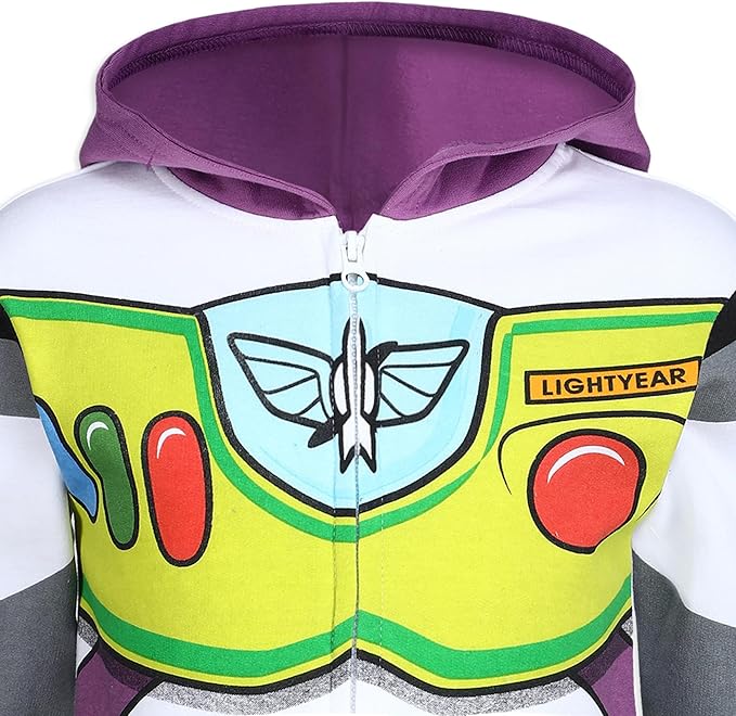 Disney Toy Story Woody or Buzz Lightyear Boys Zip Up Hoodie for Toddler and Little Kids
