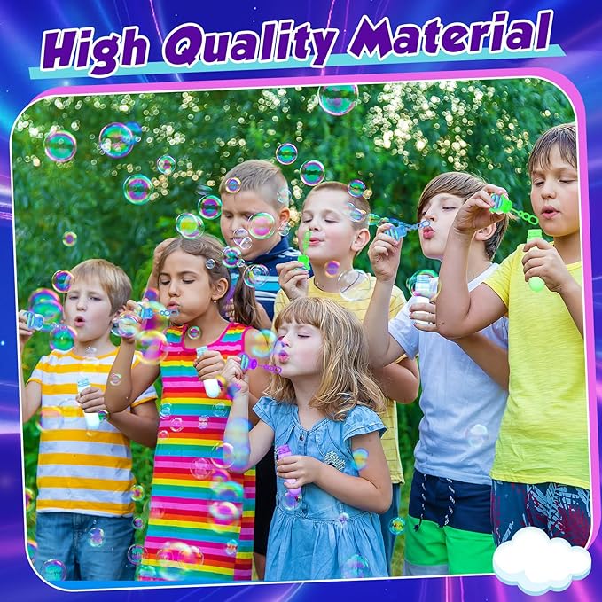 24 Pcs Video Game Bubble Wands Mini Gaming Bubble Toys for Kids Toddlers Video Game Party Christmas Birthday Gifts Filler Goodie Bag Stuffer (Purple, Blue, Green)