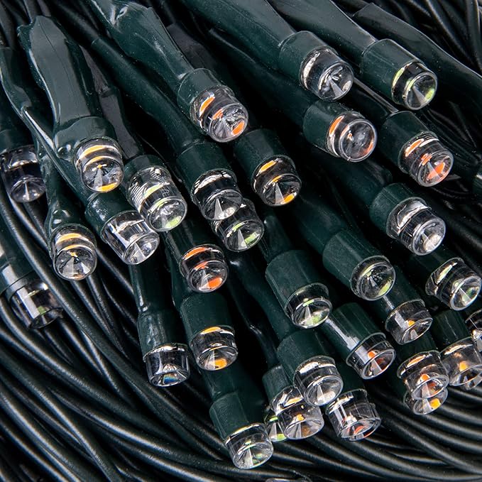 AWQ 360 LED 13.1ft x 6.6ft String Lights Net Mesh Lights Christmas Net Lights 8 Modes for Christmas Wedding Party Home Garden Lawn Bushes Bedroom Indoor Outdoor Decor (13.1ft x 6.6ft, Warm White)