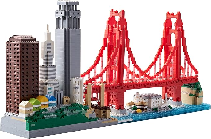 Micro Building Blocks Set for Adults Architecture Skyline Collection San Francisco 3574PCS