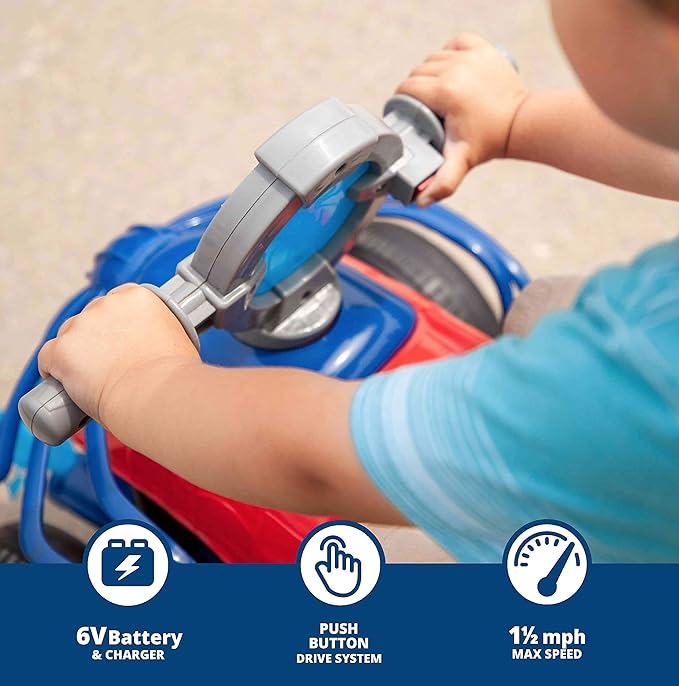 Kid Trax Toddler Marvel's Spider-Man Premium Toddler Quad Ride-On, Kids 18-30 Months, 6V Battery and Charger Included, Max Weight 44 lbs, Red