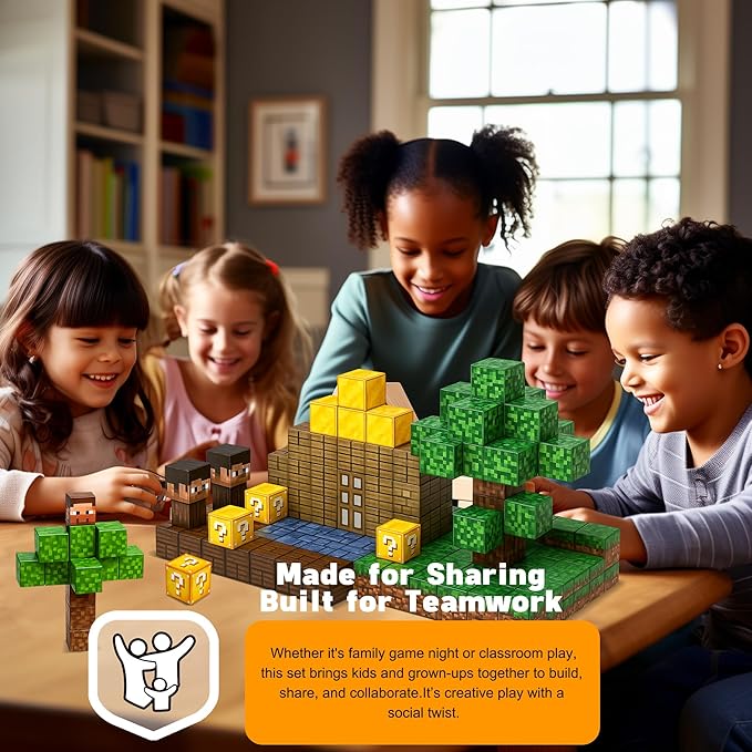 Magnetic Blocks 128PCS - Magnetic Tiles Building Blocks Toddler Toys STEM Sensory Outdoor Toys for 3+ Year Old Boys & Girls, Creative Kids Games Kids