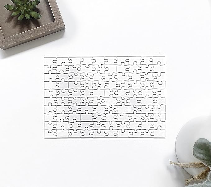 The Clearly Impossible Puzzle ® 100 Pieces - Clear Difficult Jigsaw Puzzle - False Edge Pieces - Clear Hard Puzzle - 100 Piece