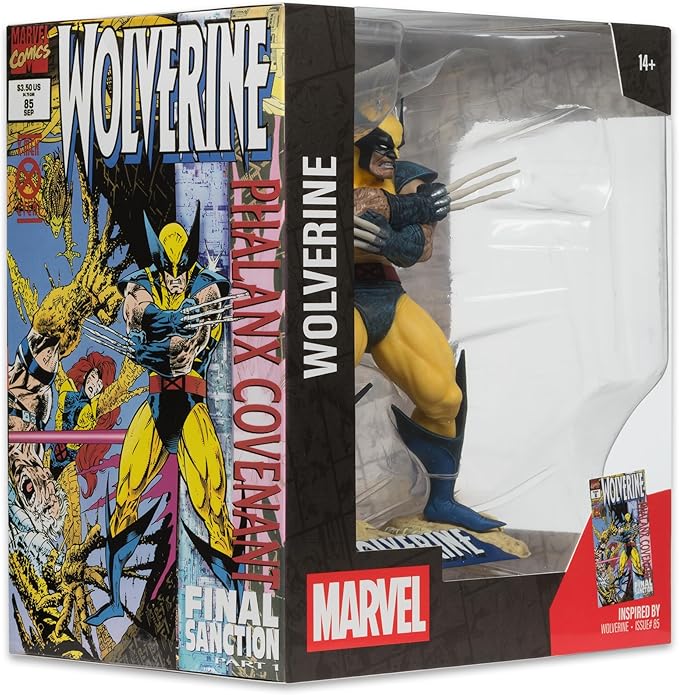 McFarlane Toys - Marvel Wolverine 1:10th Scale Collectible with Scene (Wolverine #85)