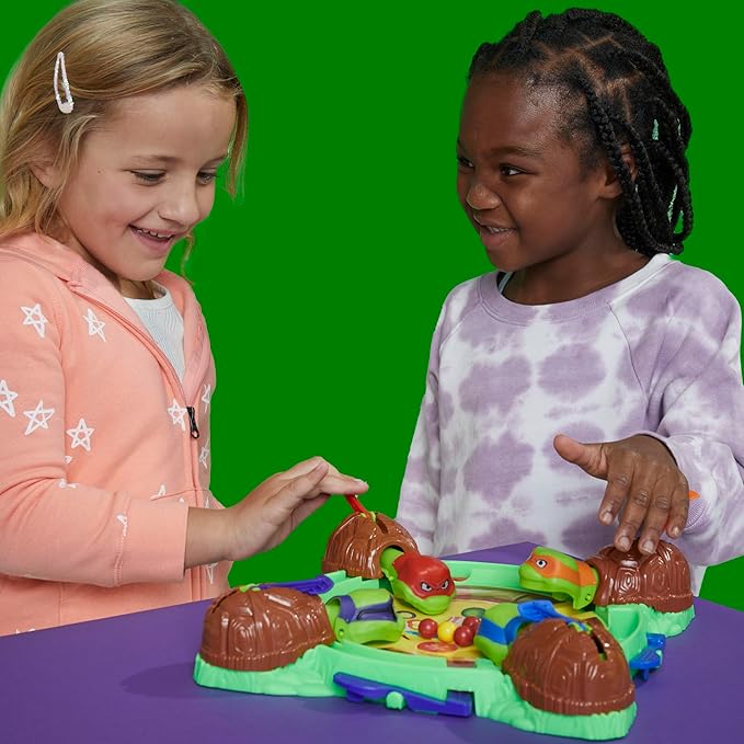 Hungry Hungry Hippos: Teenage Mutant Ninja Turtles Edition Game | Ages 4 and Up | 2 to 4 Players | Kids Board Games | Gifts for Preschoolers (Amazon Exclusive)