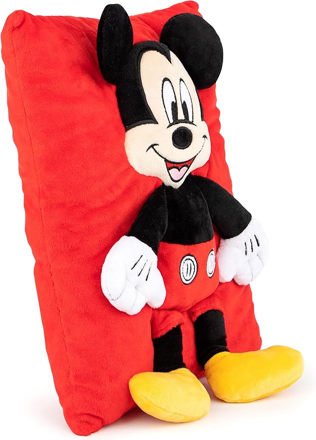 Jay Franco Disney Mickey Mouse 3D Snuggle Pillow - Super Soft – Measures 15 Inches (Official Disney Product)
