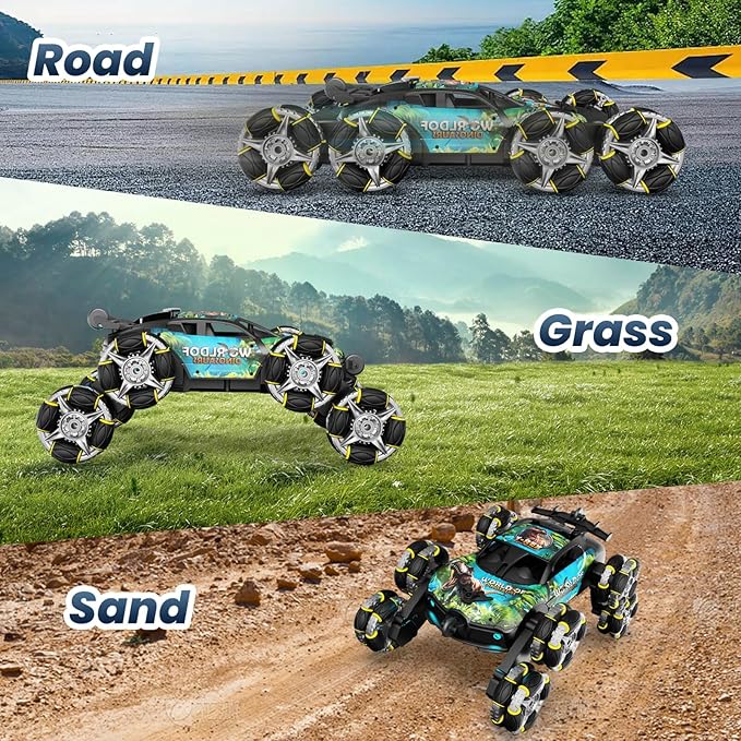 8WD Gesture Sensing RC Stunt Car, Hand Controlled Climbing Drift Dinosaur Remote Control Car, Kids Cool Toys for Ages 6 7 8-13 Boys, Christmas Birthday Gifts Ideas for 9 10 11 12 Year Old Boys