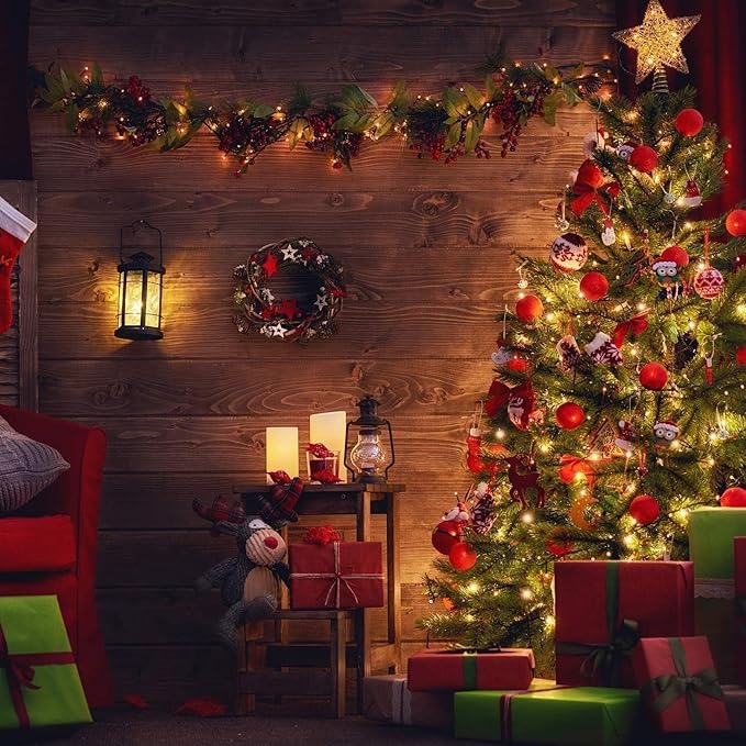 Brightown Clear Christmas String Lights, 100-Count 25ft Incandescent Bulb Mini Lights for Indoor Holiday Decor, Christmas Tree Garland Wedding Party Multi-Use Festival Decoration, Green Wire