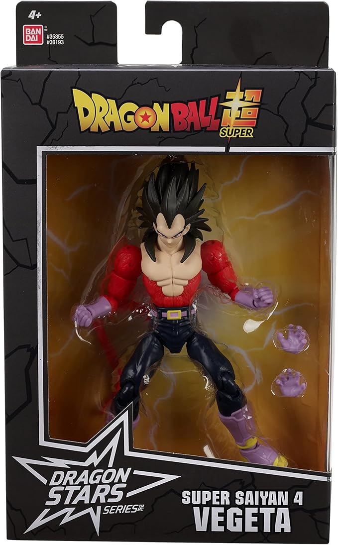 Dragon Ball Super - Dragon Stars - Super Saiyan 4 Vegeta, 6.5" Action Figure