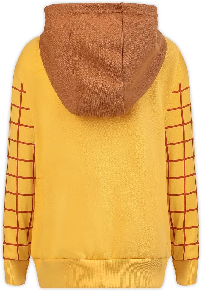 Disney Toy Story Woody or Buzz Lightyear Boys Zip Up Hoodie for Toddler and Little Kids