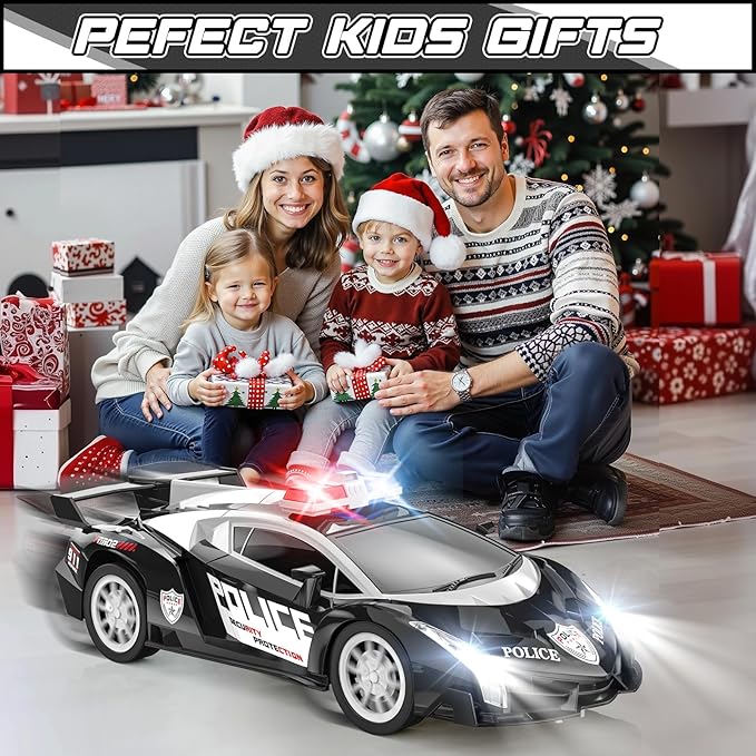 Growsland Remote Control Car Rc Cars for Boys 4-7 8-12, Kids Car Toys for Boys with Cool Flashing Light, Vehicle Hobby Race Cars Toys for Boy Girls Ages 4-6 5-7 6-8 8-12 Birthday Gift