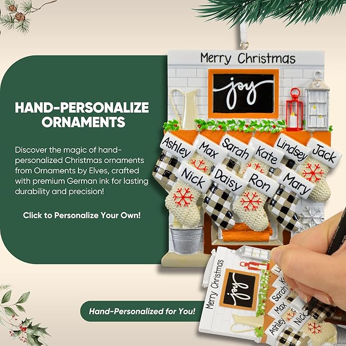 Personalized Surfboard Ornaments 2025 - Brunette Boy Surfer Ornaments for Christmas Tree Beach Surfboard Decor Surfing Ornament Gifts for Surfers Beachy Christmas by Elves