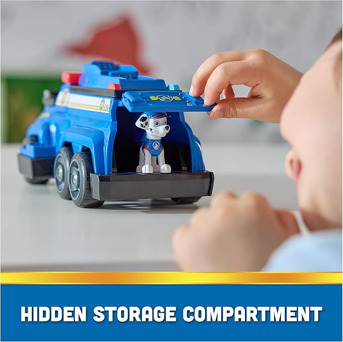 PAW Patrol Team Cruiser, Large Scale Vehicle with Exclusive Chase, Marshall, Skye, Rubble, Rocky & Zuma Action Figures, Toys for Boys & Girls Ages 3+