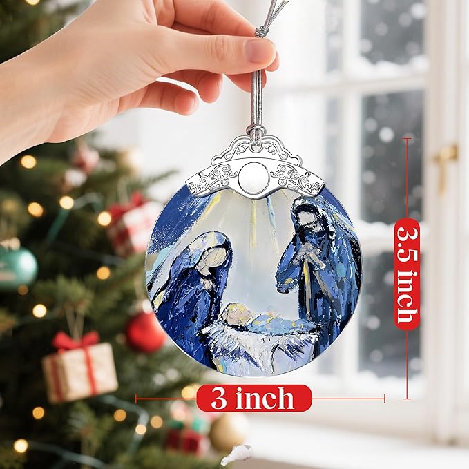 Nativity & Christian Christmas Ornaments: Christmas Tree Decorations, Faith-Filled Holiday Decor, Stocking Stuffers, Gift Ideas, Xmas Gift, Gifts for Christians & Gifts for Religious People