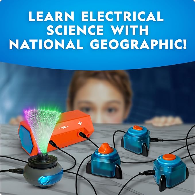 National Geographic Circuit Maker - Electronics Kit for Kids with 60 Electrical Circuit Projects, Electric STEM Toy