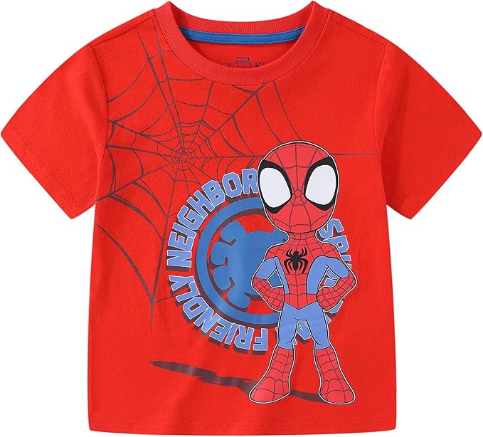 Marvel Spidey & His Amazing Friends Boys 4 Pack T-Shirt for Toddler and Big Kids