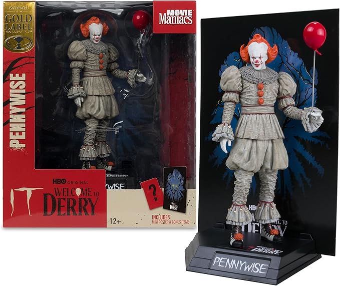 McFarlane Toys- Pennywise (Welcome to Derry) 6in Posed Figure Gold Label
