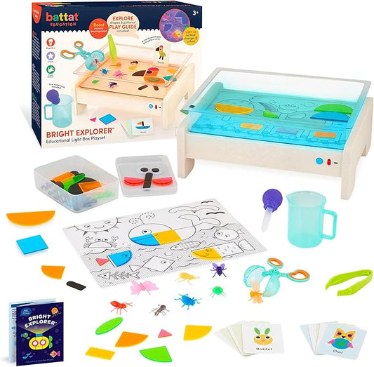 Battat Education – Tracing Light Box – Light Table for Kids – Sensory Lights – Light Up Board for Kids – 3 Years + – Bright Explorer