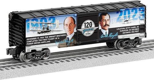 Lionel Wright Brothers 120TH Anniversary MUSA O Gauge Model Train Boxcar