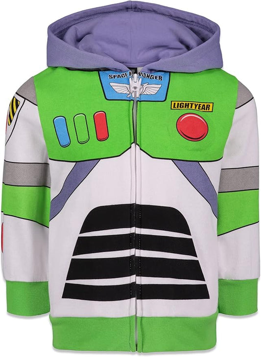 Disney Pixar Toy Story Fleece Zip Up Hoodie Toddler to Big Kid Sizes (2T - 10-12)