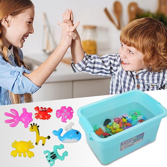 Magic Water Elf Toy Kit,Aqua Fairy Water Gel kit with 20 Magic Gel&14 Molds,Water Pets,Birthday Gifts,Party Favors,Make Your own Squishies Toys DIY Craft Kit for Kids Ages 3+