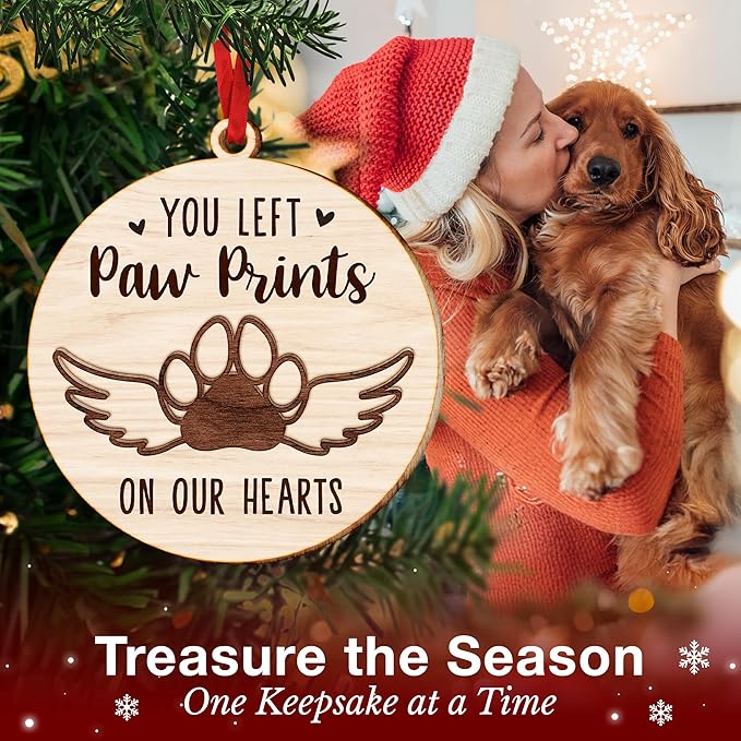 Pet Memorial Ornament for Christmas Tree - Unique Ornaments for Memory Keepsake - Ideal Gifts for pet Memorials - Pet Loss Gifts - A Ornament Reminder of Puppy Memories