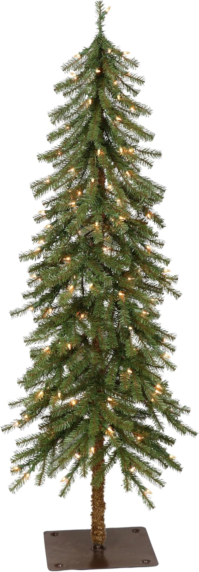 Puleo International Pre-Lit 6' Alpine Artificial Christmas Tree with 200 Lights, Green