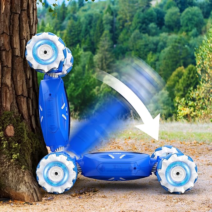 Remote Control Car RC Car, Gesture Sensing RC Stunt Car Boys Toys for 6-8 Years Old, Best Birthday Gifts for Kids, 4WD, 2.4Ghz, 360° Rotating, 2 Control Modes Control Transformer Toys Twist Cars