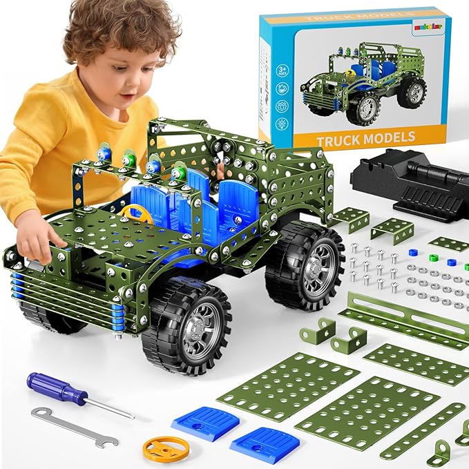 Model Truck Set for Kids Boys 8 9 10 11 12 Years Old - Teen Building Kits, Educational Building Projects Model, Assembly Science Model Car Kits Toys Gifts for Kids Ages 8-12 12-16 and Adults
