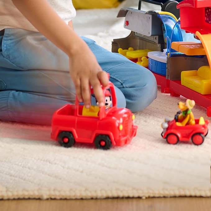 Disney Junior Mickey Mouse Happy Camper Lights and Sounds Playset, 12-Pieces, Bonus Pieces Included, Kids Toys for Ages 3 Up by Just Play