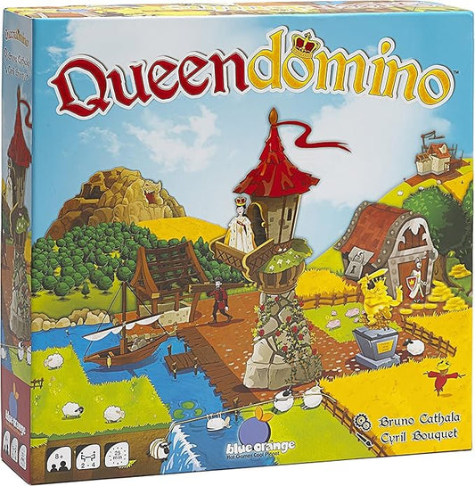 Blue Orange Games Queendomino Board Game - Family or Adult Strategy Board Game for 2 to 4 Players. Recommended for Ages 8 & Up