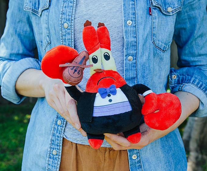 Nickelodeon Spongebob Squarepants Mr. Krabs World's Smallest Violin 10-Inch Collector Plush Toy, Large Soft Stuffed Animal