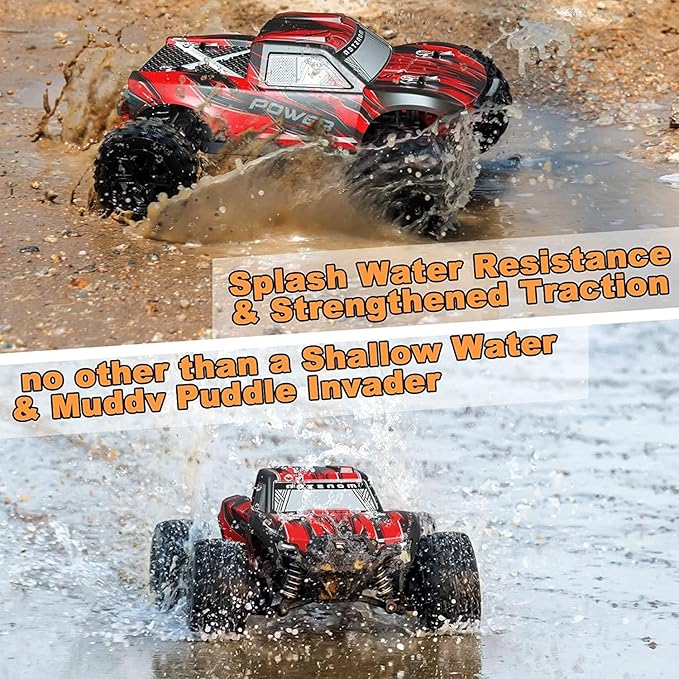 25MPH Fast RC Car for Boys – 1:18 Scale Off-Road 4x4 Rock Crawler, Waterproof All-Terrain Truck with 2.4GHz Control & Extra Battery
